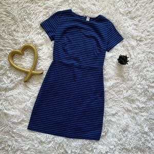 Old Navy Blue Sheath Mini Dress Crew Neck Short Sleeve